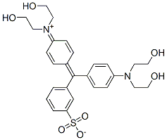 N-[4-[[4-[Bis(2-hydroxyethyl)amino]phenyl](3-sulfonatophenyl)methylene]-2,5-cyclohexadien-1-ylidene]-2-hydroxy-N-(2-hydroxyethyl)ethanaminium CAS#: 63217-00-5