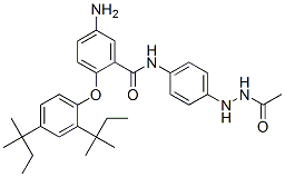 N'-[4-[[5-Amino-2-[2,4-bis(1,1-dimethylpropyl)phenoxy]benzoyl]amino]phenyl]acetohydrazide CAS#: 63134-32-7