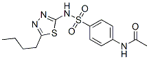 N-[4-[(5-butyl-1,3,4-thiadiazol-2-yl)sulfamoyl]phenyl]acetamide CAS#: 6314-71-2