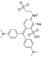 N-[4-[Bis[4-(dimethylamino)phenyl]methylene]-2-sodiosulfo-2,5-cyclohexadien-1-ylidene]-2-sulfonatoethanaminium CAS#: 6421-73-4