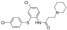 N-[4-Chloro-2-[(p-chlorophenyl)thio]phenyl]-1-piperidinepropionamide CAS#: 63916-56-3