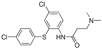N-[4-Chloro-2-[(p-chlorophenyl)thio]phenyl]-3-(dimethylamino)propionamide CAS#: 63917-35-1