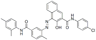 N-(4-Chlorophenyl)-4-[[5-[[(2,4-dimethylphenyl)amino]carbonyl]-2-methylphenyl]azo]-3-hydroxy-2-naphthalenecarboxamide CAS#: 6471-48-3
