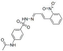 N-[4-[[[(E)-3-(2-nitrophenyl)prop-2-enylidene]amino]sulfamoyl]phenyl]a cetamide CAS#: 6955-35-7