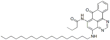 N-(4-Octadecylamino-7-oxo-7H-benzo[e]perimidin-6-yl)butyramide CAS#: 6871-92-7