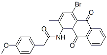 N-(4-bromo-2-methyl-9,10-dioxo-anthracen-1-yl)-2-(4-methoxyphenyl)acet amide CAS#: 69657-94-9