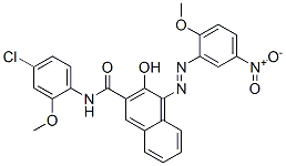 N-(4-chloro-2-methoxyphenyl)-3-hydroxy-4-[(2-methoxy-5-nitrophenyl)azo]naphthalene-2-carboxamide CAS#: 67599-17-1