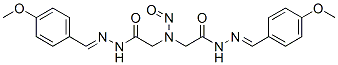 N-[(4-methoxyphenyl)methylideneamino]-2-[[(4-methoxyphenyl)methylidene amino]carbamoylmethyl-nitroso-amino]acetamide CAS#: 6955-36-8
