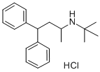 N-(4,4-diphenylbutan-2-yl)-2-methyl-propan-2-amine hydrochloride CAS#: 7082-21-5