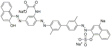 N-[5-[(2-Hydroxy-1-naphthalenyl)azo]-2-[[4'-[(1-hydroxy-4-sodiosulfo-2-naphthalenyl)azo]-3,3'-dimethyl[1,1'-biphenyl]-4-yl]azo]phenyl]oxamidic acid sodium salt CAS#: 6360-47-0