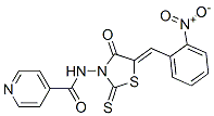 N-[5-[(2-Nitrophenyl)methylene]-4-oxo-2-thioxo-3-thiazolidinyl]-4-pyridinecarboxamide CAS#: 68711-00-2