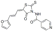 N-[5-[3-(2-Furanyl)-2-propenylidene]-4-oxo-2-thioxo-3-thiazolidinyl]-4-pyridinecarboxamide CAS#: 68748-25-4