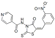 N-[5-[(3-Nitrophenyl)methylene]-4-oxo-2-thioxo-3-thiazolidinyl]-4-pyridinecarboxamide CAS#: 68711-01-3