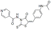N-[5-[4-(Acetylamino)benzylidene]-4-oxo-2-thioxothiazolidin-3-yl]-4-pyridinecarboxamide CAS#: 68710-96-3
