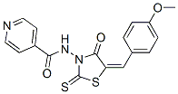 N-[5-[(4-Methoxyphenyl)methylene]-4-oxo-2-thioxo-3-thiazolidinyl]-4-pyridinecarboxamide CAS#: 68748-26-5