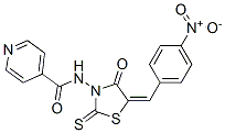 N-[5-[(4-Nitrophenyl)methylene]-4-oxo-2-thioxo-3-thiazolidinyl]-4-pyridinecarboxamide CAS#: 68711-02-4