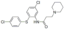 N-[5-Chloro-2-[(p-chlorophenyl)thio]phenyl]-1-piperidinepropionamide CAS#: 63916-55-2