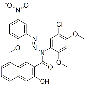 N-(5-Chloro-2,4-dimethoxyphenyl)-3-hydroxy-N-[(2-methoxy-5-nitrophenyl)azo]-2-naphthalenecarboxamide CAS#: 68258-61-7