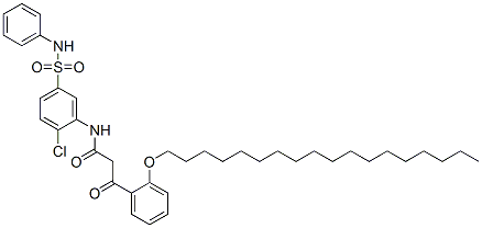 N-[5-(anilinosulphonyl)-2-chlorophenyl]-3-[o-(octadecyloxy)phenyl]-3-oxopropionamide CAS#: 68516-70-1