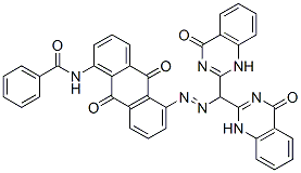 N-[5-[[bis(1,4-dihydro-4-oxo-2-quinazolinyl)methyl]azo]-9,10-dihydro-9,10-dioxo-1-anthryl]benzamide CAS#: 66755-26-8