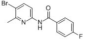 N-(5-bromo-6-methyl-2-pyridinyl)-4-fluorobenzamide CAS#: 638141-92-1