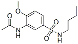 N-[5-[(butylamino)sulphonyl]-2-methoxyphenyl]acetamide CAS#: 68540-79-4