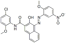 N-(5-chloro-2-methoxyphenyl)-3-hydroxy-4-[(2-methoxy-5-nitrophenyl)azo]naphthalene-2-carboxamide CAS#: 67828-21-1
