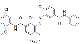N-(5-chloro-2-methoxyphenyl)-3-hydroxy-4-[[2-methoxy-5-[(phenylamino)carbonyl]phenyl]azo]naphthalene-2-carboxamide CAS#: 67990-05-0