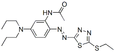 N-[5-(dipropylamino)-2-[[5-(ethylthio)-1,3,4-thiadiazol-2-yl]azo]phenyl]acetamide CAS#: 63134-15-6