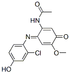 N-[6-[(2-chloro-4-hydroxyphenyl)imino]-4-methoxy-3-oxo-1,4-cyclohexadien-1-yl]acetamide CAS#: 66612-11-1