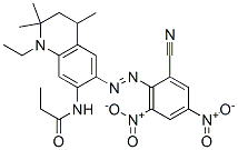N-[6-[(2-cyano-4,6-dinitrophenyl)azo]-1-ethyl-1,2,3,4-tetrahydro-2,2,4-trimethylquinolin-7-yl]propionamide CAS#: 68900-95-8