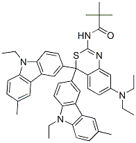 N-[7-(Diethylamino)-4,4-bis(9-ethyl-6-methyl-9H-carbazol-3-yl)-4H-3,1-benzothiazin-2-yl]pivalamide CAS#: 64072-05-5