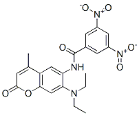 N-(7-diethylamino-4-methyl-2-oxo-chromen-6-yl)-3,5-dinitro-benzamide CAS#: 7596-09-0