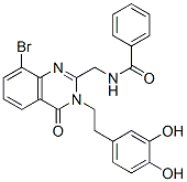 N-[[8-Bromo-3-[2-(3,4-dihydroxyphenyl)ethyl]-3,4-dihydro-4-oxoquinazolin-2-yl]methyl]benzamide CAS#: 68501-56-4
