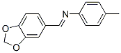 N-(Benzo[1,3]dioxol-5-ylmethylene)-p-tolyl-amine CAS#: 7402-58-6