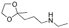 N-ETHYL-(3-(2-METHYL-[1,3]DIOXOLAN-2-YL)PROPYL)-AMINE CAS#: 65960-33-0