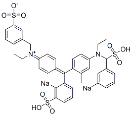 N-Ethyl-N-[4-[[4-[N-ethyl-N-(3-sodiosulfobenzyl)amino]-2-methylphenyl](2-sodiosulfophenyl)methylene]-2,5-cyclohexadien-1-ylidene]-3-sulfonatobenzenemethanaminium CAS#: 6771-89-7