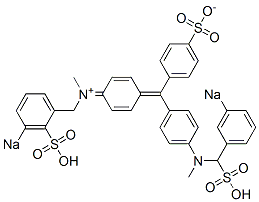 N-Methyl-N-[4-[[4-[N-methyl-N-(3-sodiosulfobenzyl)amino]phenyl](4-sulfonatophenyl)methylene]-2,5-cyclohexadien-1-ylidene]-3-sodiosulfobenzenemethanaminium CAS#: 6362-37-4