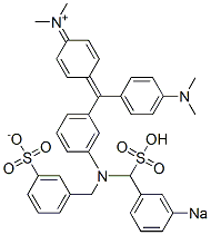 N-Methyl-N-[4-[[4-(dimethylamino)phenyl][3-[N-(3-sulfonatobenzyl)-N-(3-sodiosulfobenzyl)amino]phenyl]methylene]-2,5-cyclohexadien-1-ylidene]methanaminium CAS#: 6505-31-3