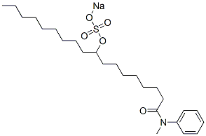 N-Methyl-N-phenyl-9-[(sodiosulfo)oxy]octadecanamide CAS#: 68134-17-8