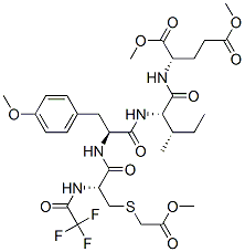 N-[N-[N-[S-(2-Methoxy-2-oxoethyl)-N-(trifluoroacetyl)-L-cysteinyl]-O-methyl-L-tyrosyl]-L-isoleucyl]-L-glutamic acid dimethyl ester CAS#: 69782-85-0