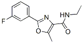 N-ethyl-2-(3-fluorophenyl)-5-methyl-1,3-oxazole-4-carboxamide CAS#: 69382-13-4