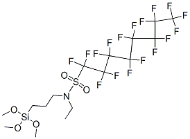 N-ethylheptadecafluoro-N-[3-(trimethoxysilyl)propyl]octanesulphonamide CAS#: 61660-12-6