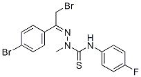 N1-(4-FLUOROPHENYL)-2-[2-BROMO-1-(4-BROMOPHENYL)ETHYLIDENE]-1-METHYLHYDRAZINE-1-CARBOTHIOAMIDE CAS#: 680215-18-3