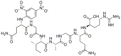 N2-[N2-[N-[N-[N-[N-[N2-(2,4-dinitrophenyl)-L-glutaminyl]glycyl]-L-isoleucyl]-L-alanyl]glycyl]-L-glutaminyl]-D-arginine CAS#: 63014-09-5