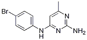N4-(4-bromo-phenyl)-6-methyl-pyrimidine-2,4-diamine CAS#: 6633-69-8