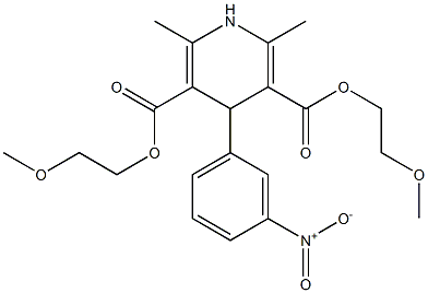 NIMODIPINE RELATED COMPOUND B (50 MG) (BIS(2-METHOXYETHYL) 2,6-DIMETHYL-4-(3-NITROPHE-NYL)-1,4-DIHYDROPYRIDINE-3,5-DICARBOXYLATE) (AS) CAS#: 70172-96-2