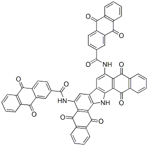 N,N'-(10,15,16,17-tetrahydro-5,10,15,17-tetraoxo-5H-dinaphtho[2,3-a:2',3'-i]carbazole-6,9-diyl)bis[9,10-dihydro-9,10-dioxoanthracene-2-carboxamide] CAS#: 6871-80-3