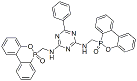 N,N'-Bis(6-oxo-6H-dibenz[c,e][1,2]oxaphosphorin-6-ylmethyl)-6-phenyl-1,3,5-triazine-2,4-diamine CAS#: 66499-37-4