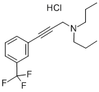 N,N-Dipropyl-3-(3-(trifluoromethyl)phenyl)-2-propyn-1-amine hydrochlor ide CAS#: 65126-79-6